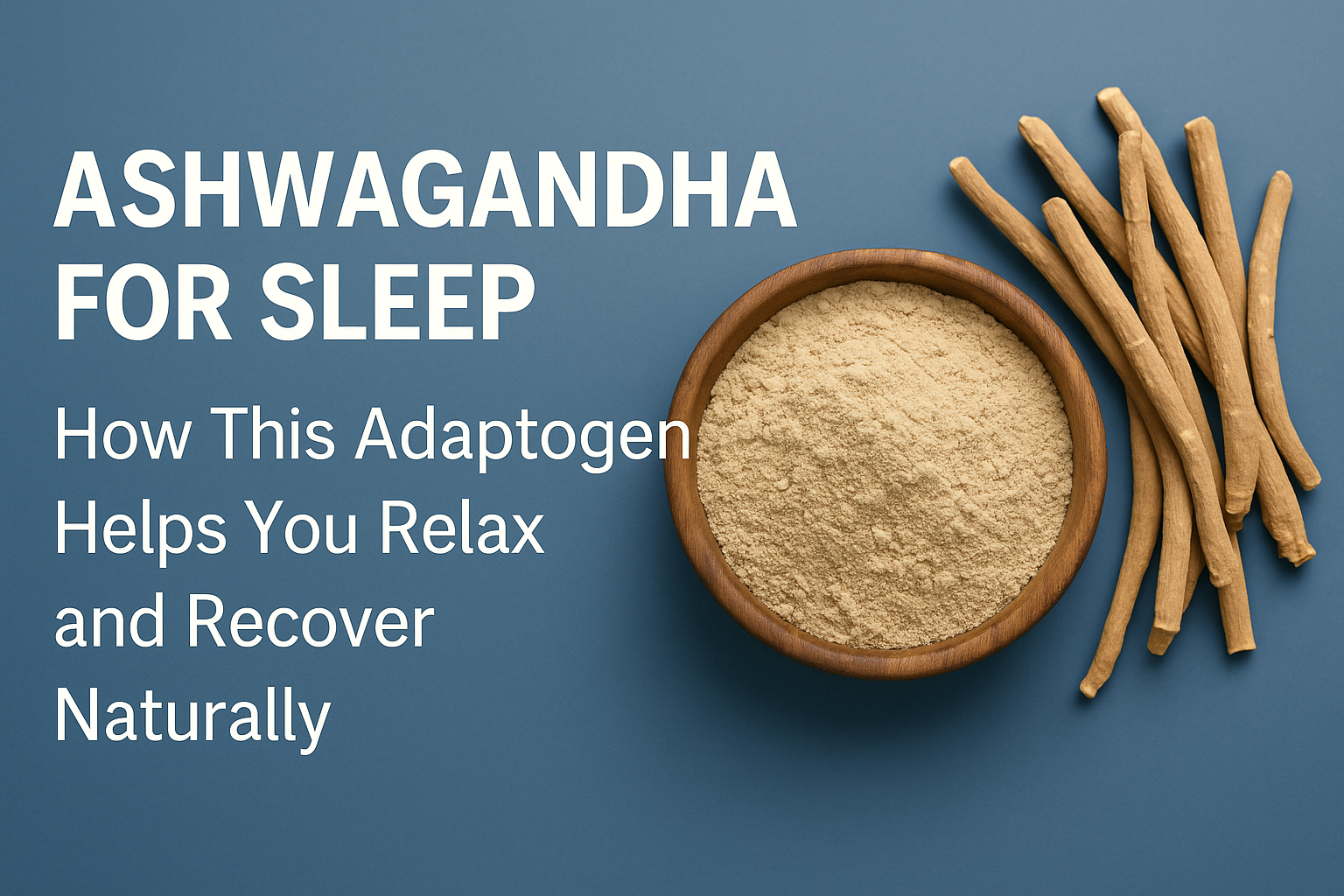 💤 Ashwagandha for Sleep: How This Adaptogen Helps You Relax and Recover Naturally